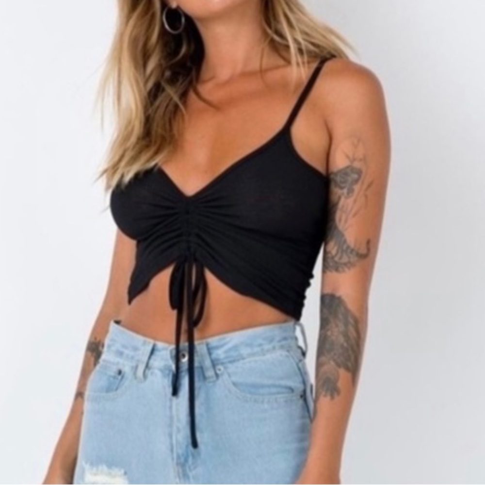 NWT Princess Polly Black Tank Top